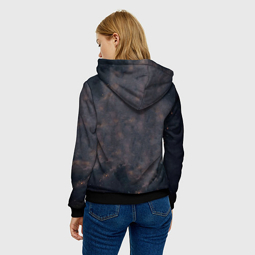 Женская толстовка STALKER Боец Долга / 3D-Черный – фото 4