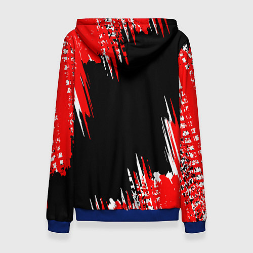 Женская толстовка Mitsubishi - краска / 3D-Синий – фото 2