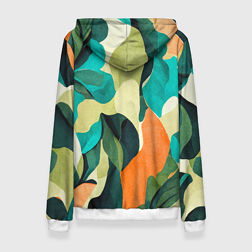 Женская толстовка Multicoloured camouflage / 3D-Белый – фото 2