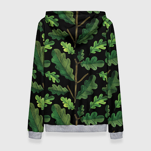 Женская толстовка Дубовый паттерн / 3D-Меланж – фото 2