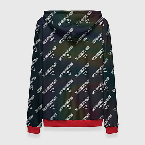 Женская толстовка The Devil wears prada pattern / 3D-Красный – фото 2