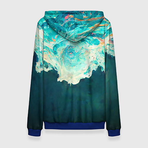 Женская толстовка Поток воды / 3D-Синий – фото 2