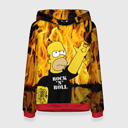 Женская толстовка Homer Simpson - Rock n Roll!
