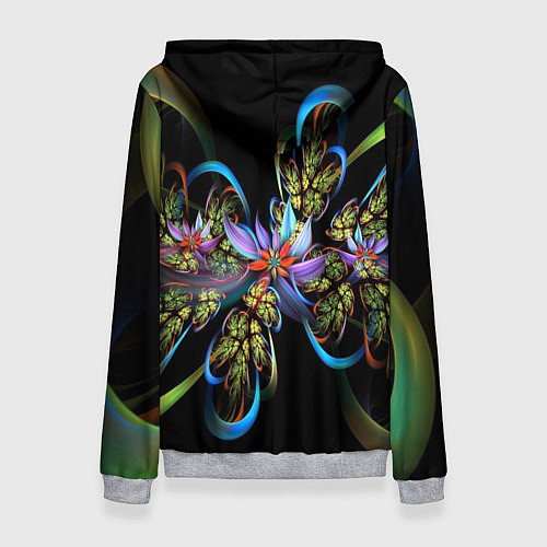 Женская толстовка Необычный абстрактный узор / 3D-Меланж – фото 2