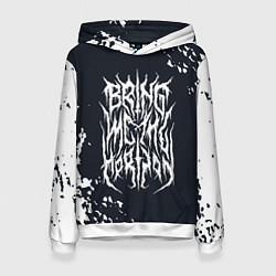 Толстовка-худи женская Bring Me the Horizon краска, цвет: 3D-белый