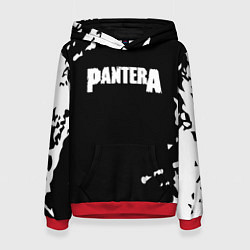 Толстовка-худи женская Pantera краска, цвет: 3D-красный
