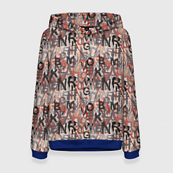 Женская толстовка Буквы краской