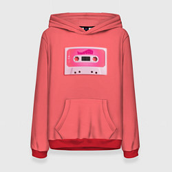 Толстовка-худи женская BTS cassette, цвет: 3D-красный