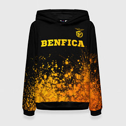 Женская толстовка Benfica - gold gradient: символ сверху