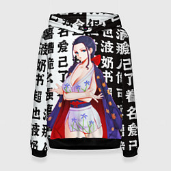 Толстовка-худи женская Нико Робин - Ван Пис, цвет: 3D-черный