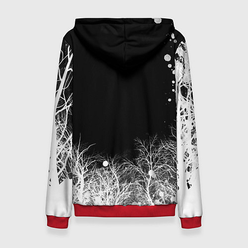 Женская толстовка Метал хэллрайсингер арт / 3D-Красный – фото 2