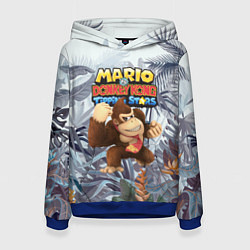 Толстовка-худи женская Mario Donkey Kong - Nintendo - Gorilla, цвет: 3D-синий