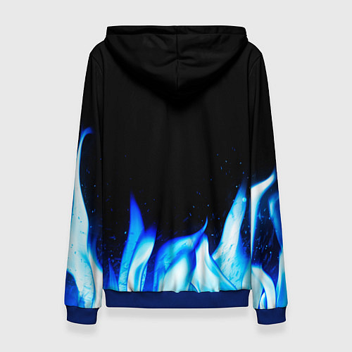 Женская толстовка Architects blue fire / 3D-Синий – фото 2