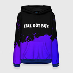Женская толстовка Fall Out Boy purple grunge