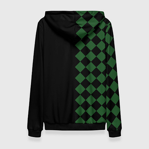 Женская толстовка ФК Краснодар ромбики / 3D-Черный – фото 2