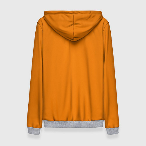 Женская толстовка Человек-бензопила Дэндзи на оранжевом фоне / 3D-Меланж – фото 2