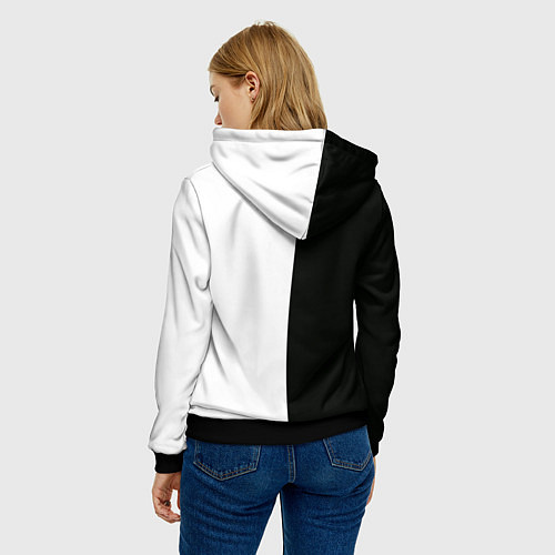 Женская толстовка Джунко Эношима - Danganronpa / 3D-Черный – фото 4