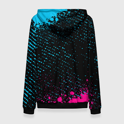 Женская толстовка Manchester United - neon gradient / 3D-Черный – фото 2