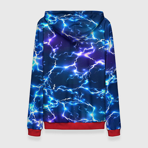 Женская толстовка Ёж Сильвер / 3D-Красный – фото 2