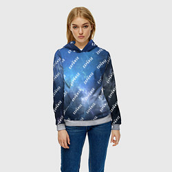 Толстовка-худи женская The Expanse pattern, цвет: 3D-меланж — фото 2