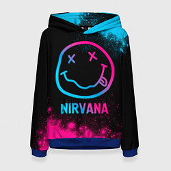 Женская толстовка Nirvana - neon gradient