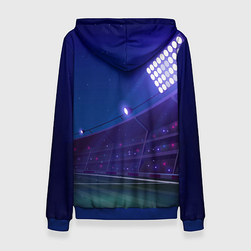 Женская толстовка Everton ночное поле / 3D-Синий – фото 2