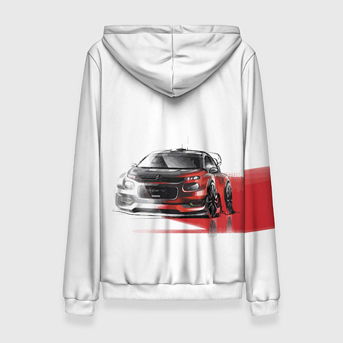 Женская толстовка Ситроен спорт - эскиз / 3D-Белый – фото 2