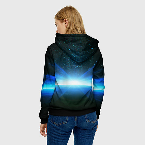 Женская толстовка Хацунэ Мику - вокалоид / 3D-Черный – фото 4