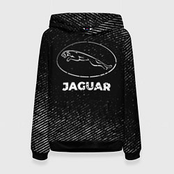 Женская толстовка Jaguar с потертостями на темном фоне