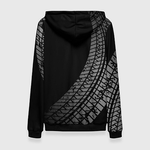 Женская толстовка Daewoo tire tracks / 3D-Черный – фото 2