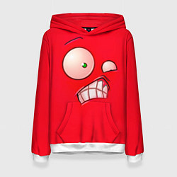 Толстовка-худи женская Plants vs Zombies - Перчик, цвет: 3D-белый