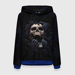 Женская толстовка Hands on skull