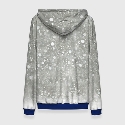 Женская толстовка Кролик Снежок Милый / 3D-Синий – фото 2