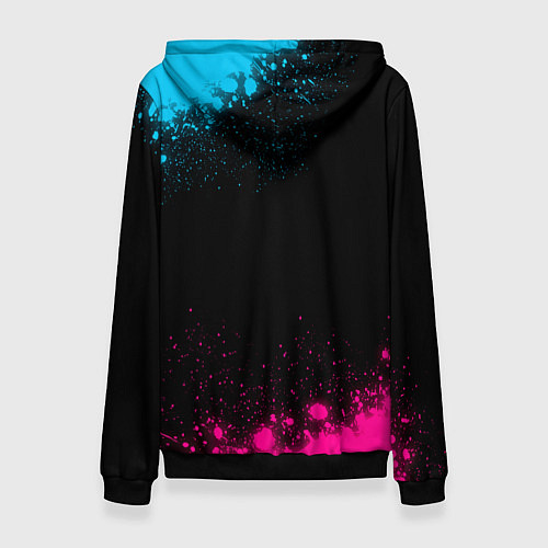 Женская толстовка Ajax - neon gradient / 3D-Черный – фото 2