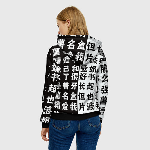 Женская толстовка Кирай Йошикаге - JOJO / 3D-Черный – фото 4