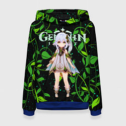 Толстовка-худи женская Нахида дендро архонт, цвет: 3D-синий