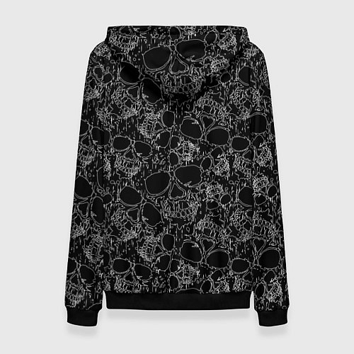 Женская толстовка Кролик зомби - следуй за кроликом / 3D-Черный – фото 2