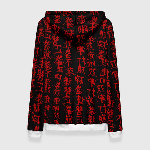 Женская толстовка Кицунэ японская лиса / 3D-Белый – фото 2