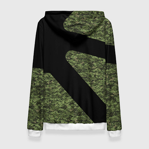 Женская толстовка Камуфляж - RUSSIA / 3D-Белый – фото 2
