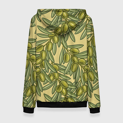 Женская толстовка Винтажные ветви оливок / 3D-Черный – фото 2