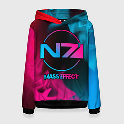 Женская толстовка Mass Effect - neon gradient