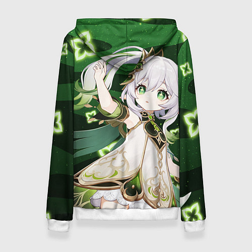 Женская толстовка Нахида: Дендро Архонт / 3D-Белый – фото 2