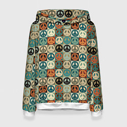 Женская толстовка Peace symbol pattern