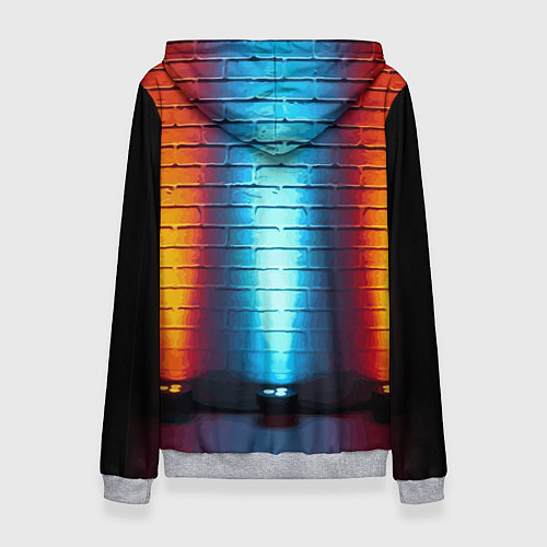 Женская толстовка Мишка гитарист / 3D-Меланж – фото 2