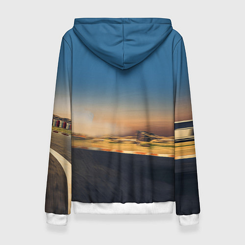 Женская толстовка Lamborghini Huracan STO - car racing / 3D-Белый – фото 2