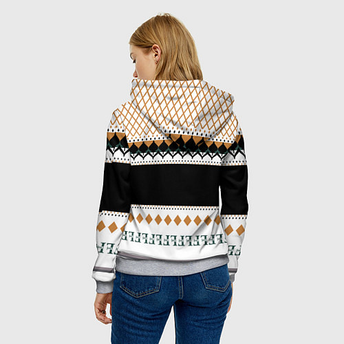 Женская толстовка FIRM как свитер из детства / 3D-Меланж – фото 4