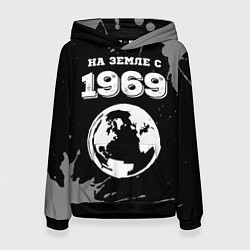 Женская толстовка На Земле с 1969: краска на темном