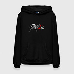 Женская толстовка Stray Kids white logo