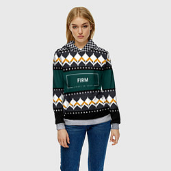 Толстовка-худи женская FIRM ретро свитер, цвет: 3D-меланж — фото 2