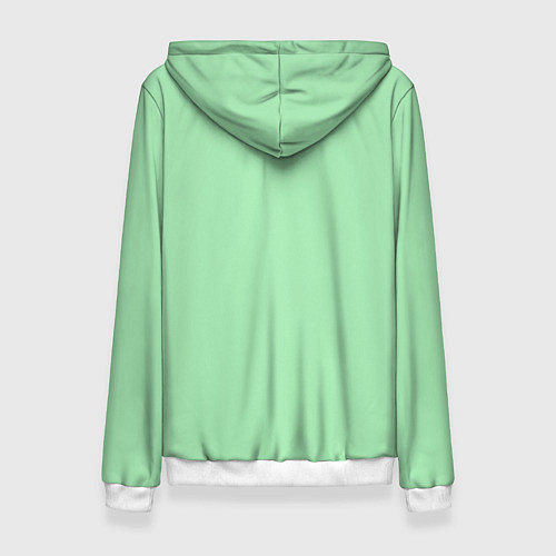 Женская толстовка Мятный радуга / 3D-Белый – фото 2